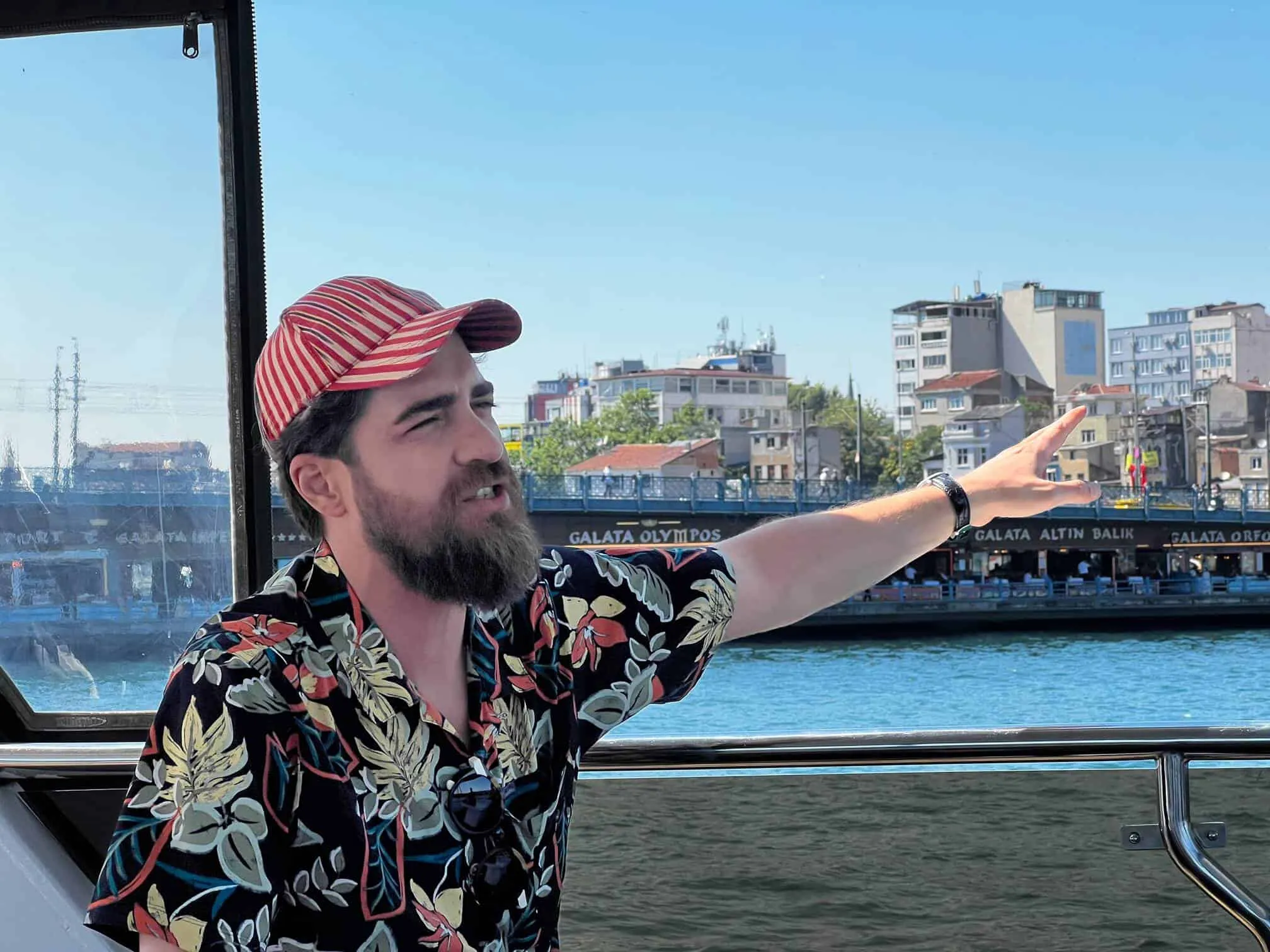 Fethi Karatas on a boat cruise across the Bosphorus 2026 (1)