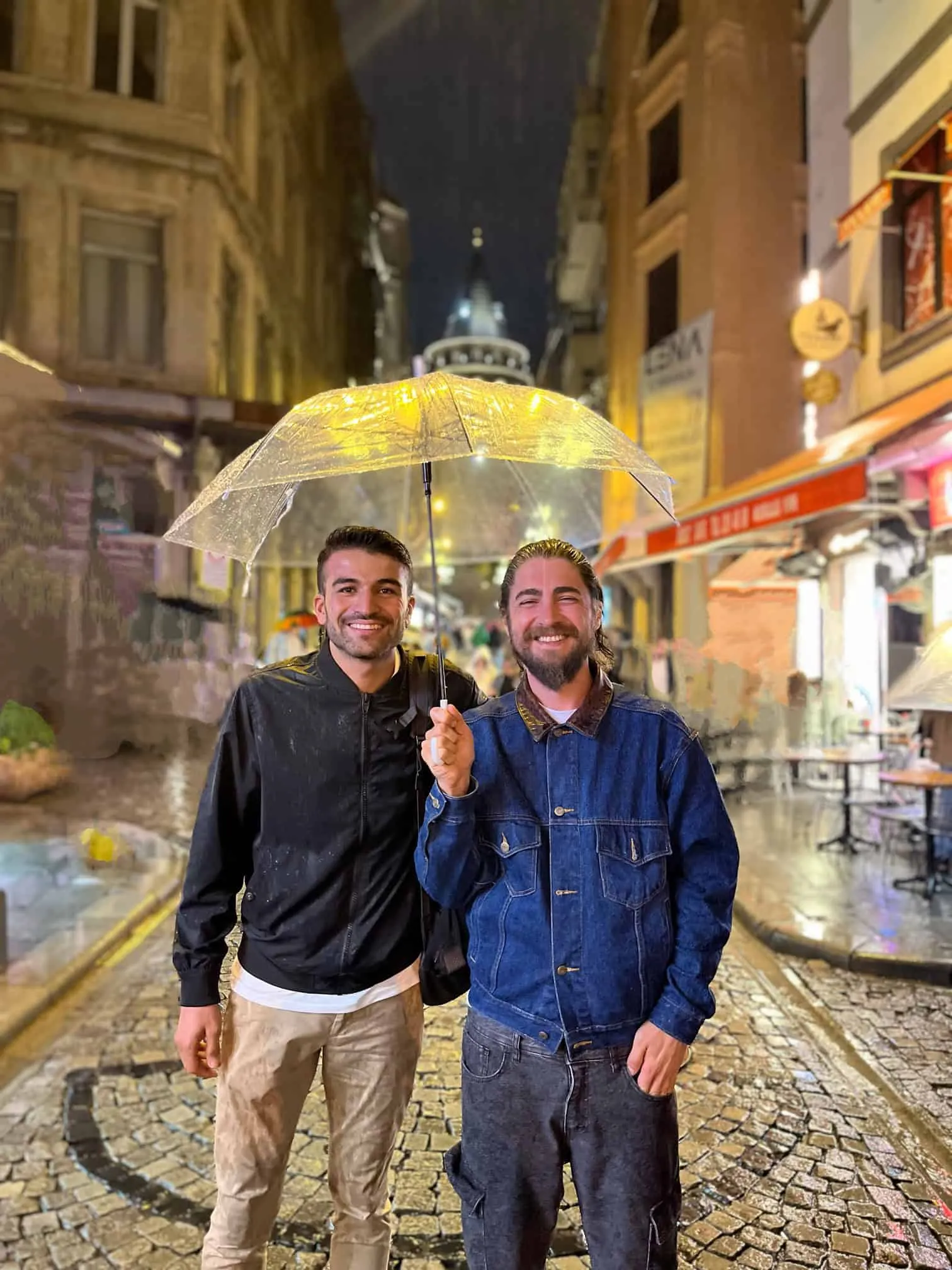 Omer Celik and Fethi Karatas in Galata (1)